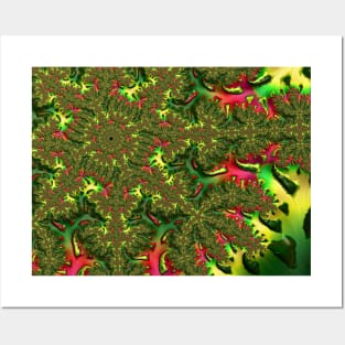 Groovy Funky Colorful Trippy Abstract Digital Mandelbrot Fractal Art Posters and Art